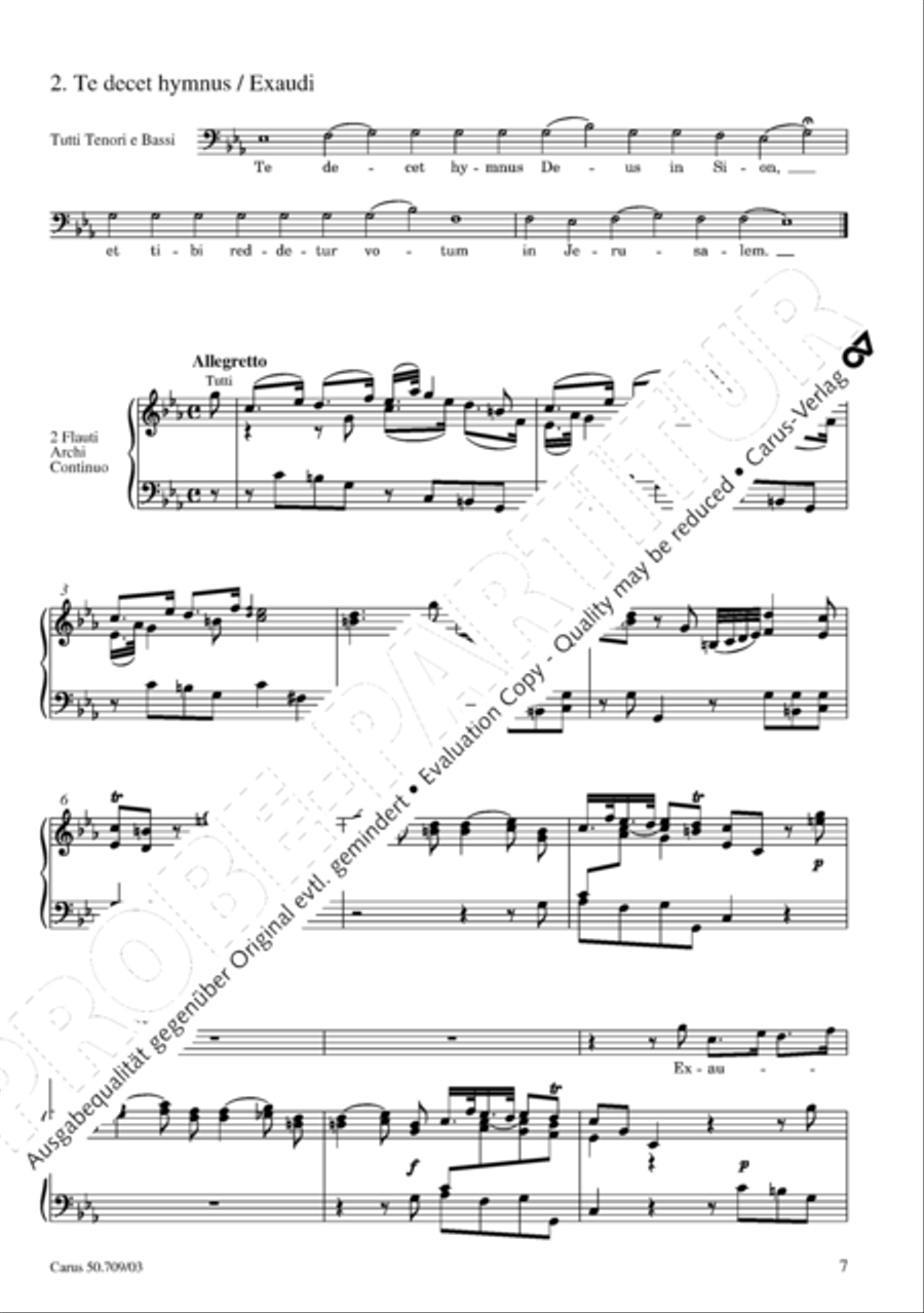 Requiem in E flat major 4-Part scores gallery preview page 8