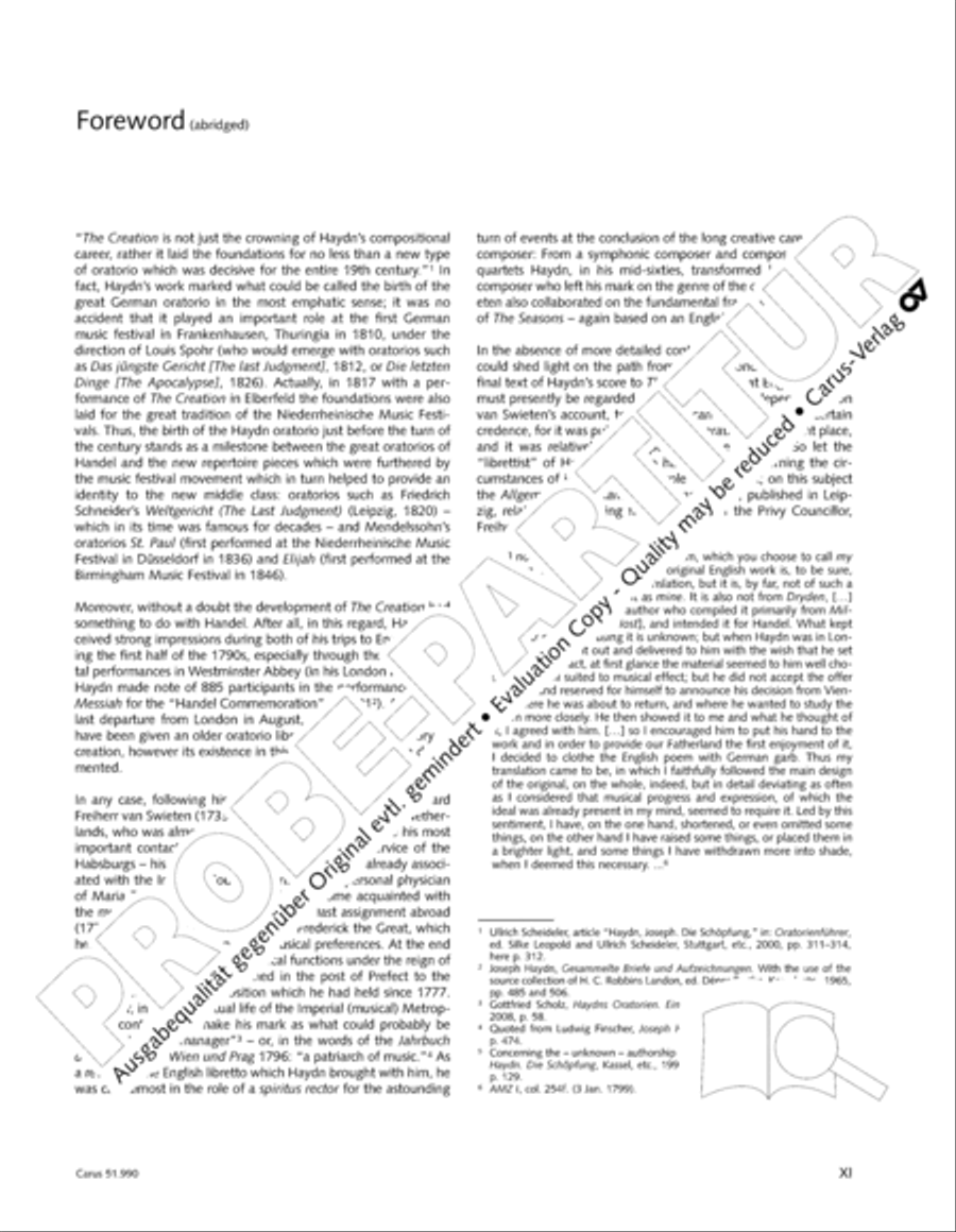 The Creation (Die Schopfung) 4-Part scores gallery preview page 12