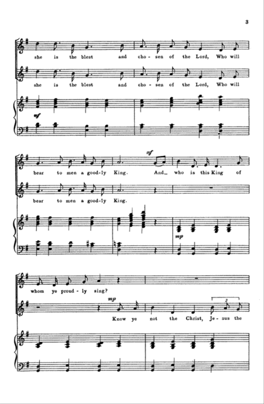 What Strangers Are These? (Noel Ecossais) Choir scores gallery preview page 3