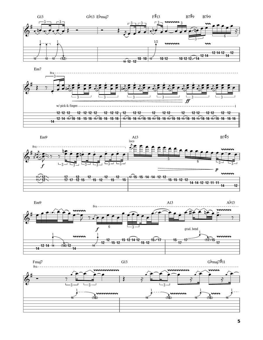 Riviera Paradise Acoustic Guitar scores gallery preview page 5