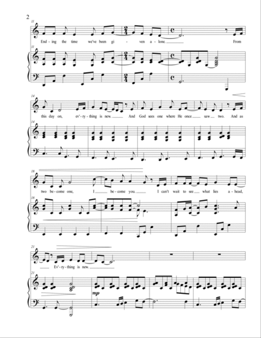 Everything Is New (Vocal Solo) Voice Solo scores gallery preview page 3