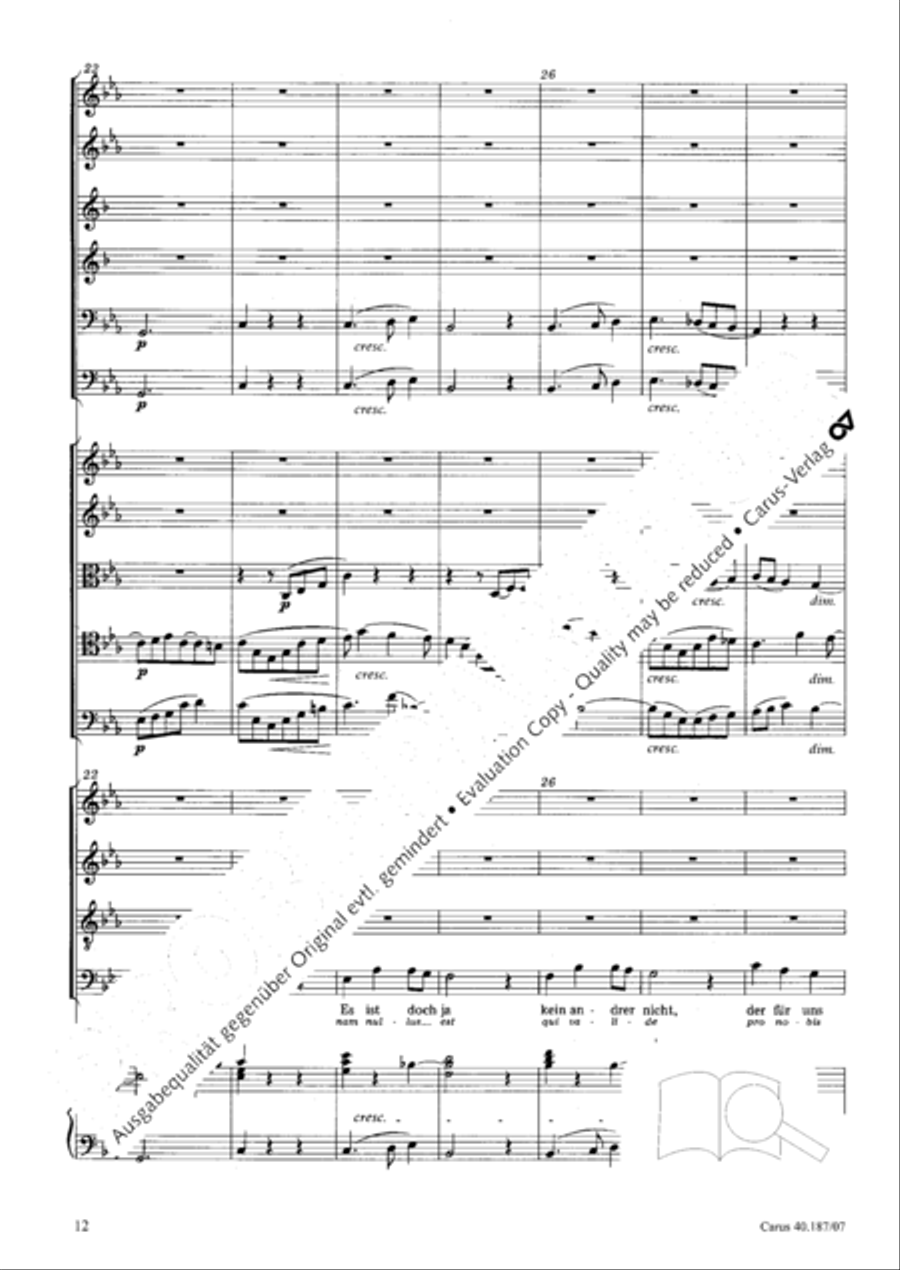 We all believe in one true God (Wir glauben all an einen Gott) 4-Part scores gallery preview page 13