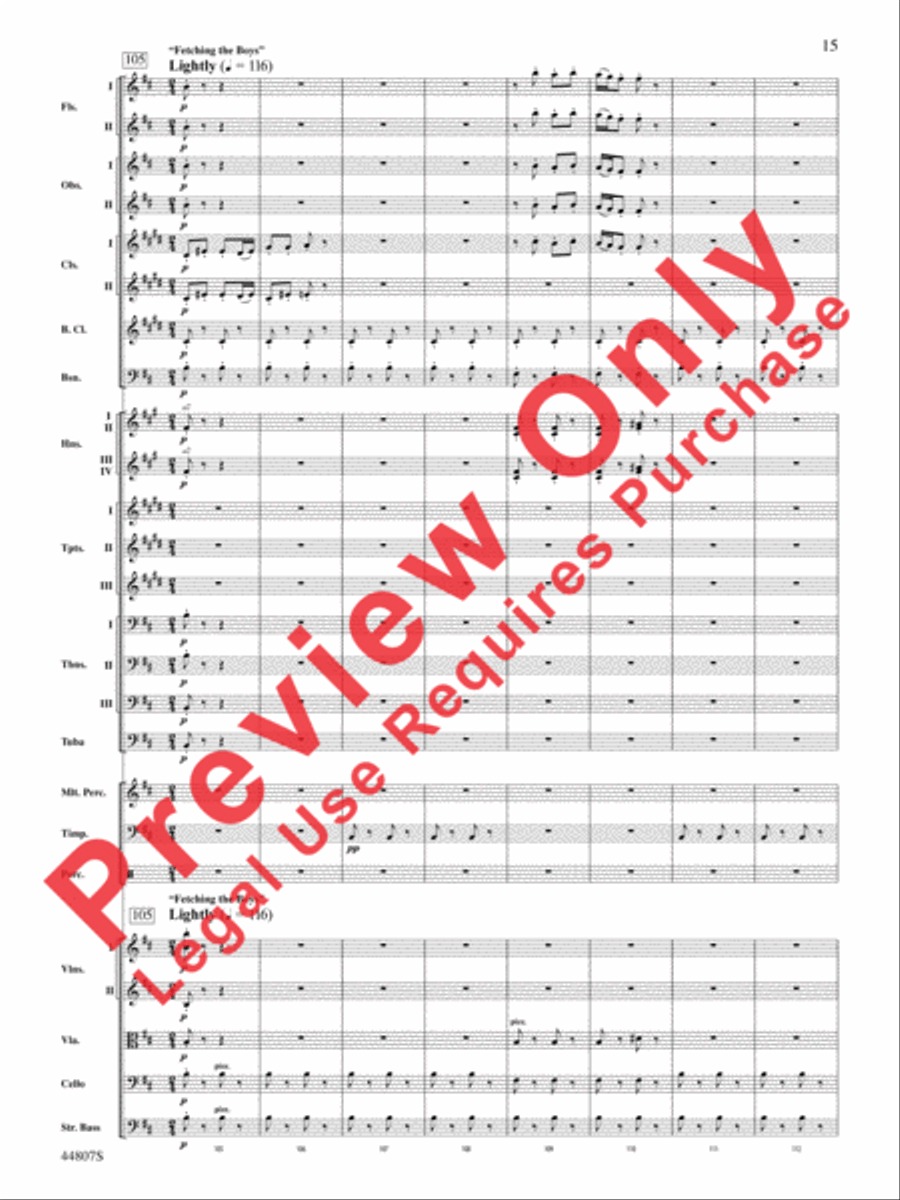 Pan: Highlights from the Warner Bros. Pictures Motion Picture Soundtrack Full Orchestra scores gallery preview page 16