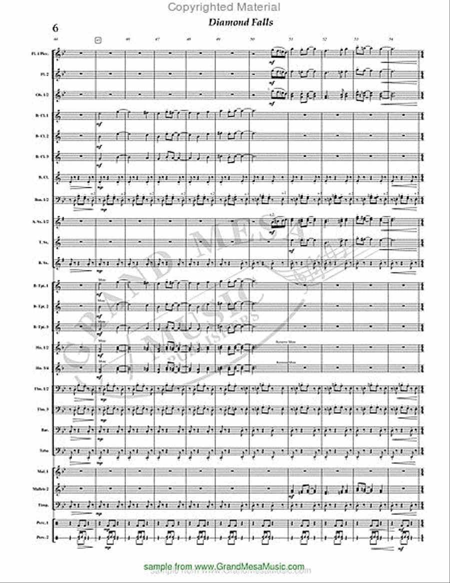 Diamond Falls Diamond Falls Concert Band scores gallery preview page 7
