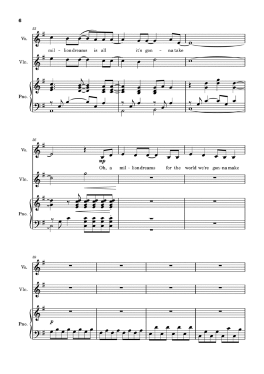 A Million Dreams Voice scores gallery preview page 6