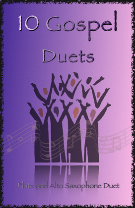 Book cover for 10 Gospel Duets for Flute and Alto Saxophone