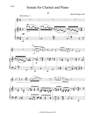 Sonata for Clarinet and Piano