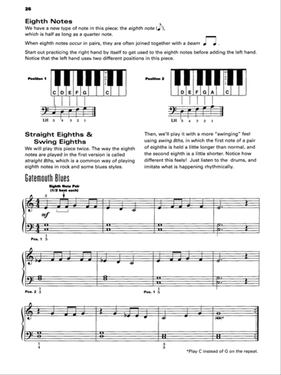 Alfred's MAX Blues Keyboard Piano Method scores gallery preview page 3