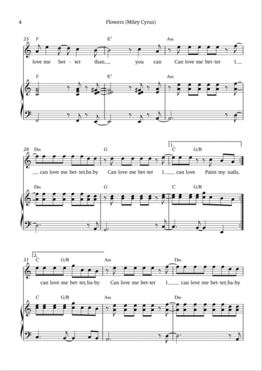 Flowers Voice scores gallery preview page 4