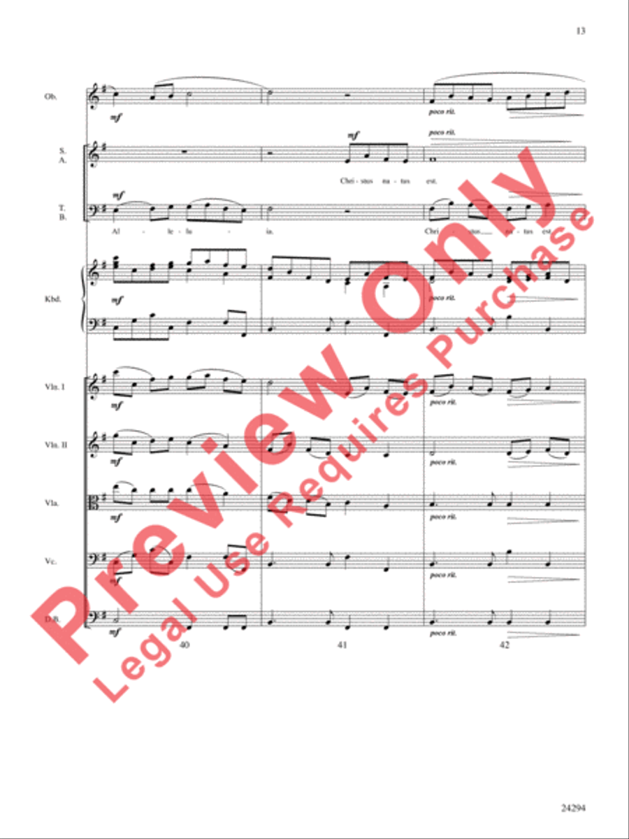 Pavane for a Silent Night Choir scores gallery preview page 14