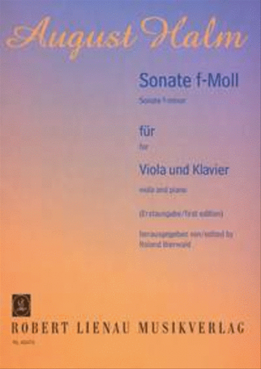 Sonate f-Moll Harpsichord scores gallery preview page 1