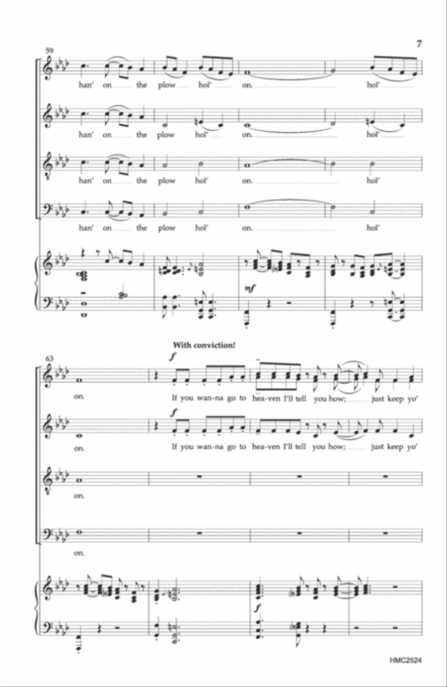 Hold On! Hold On! 4-Part scores gallery preview page 6