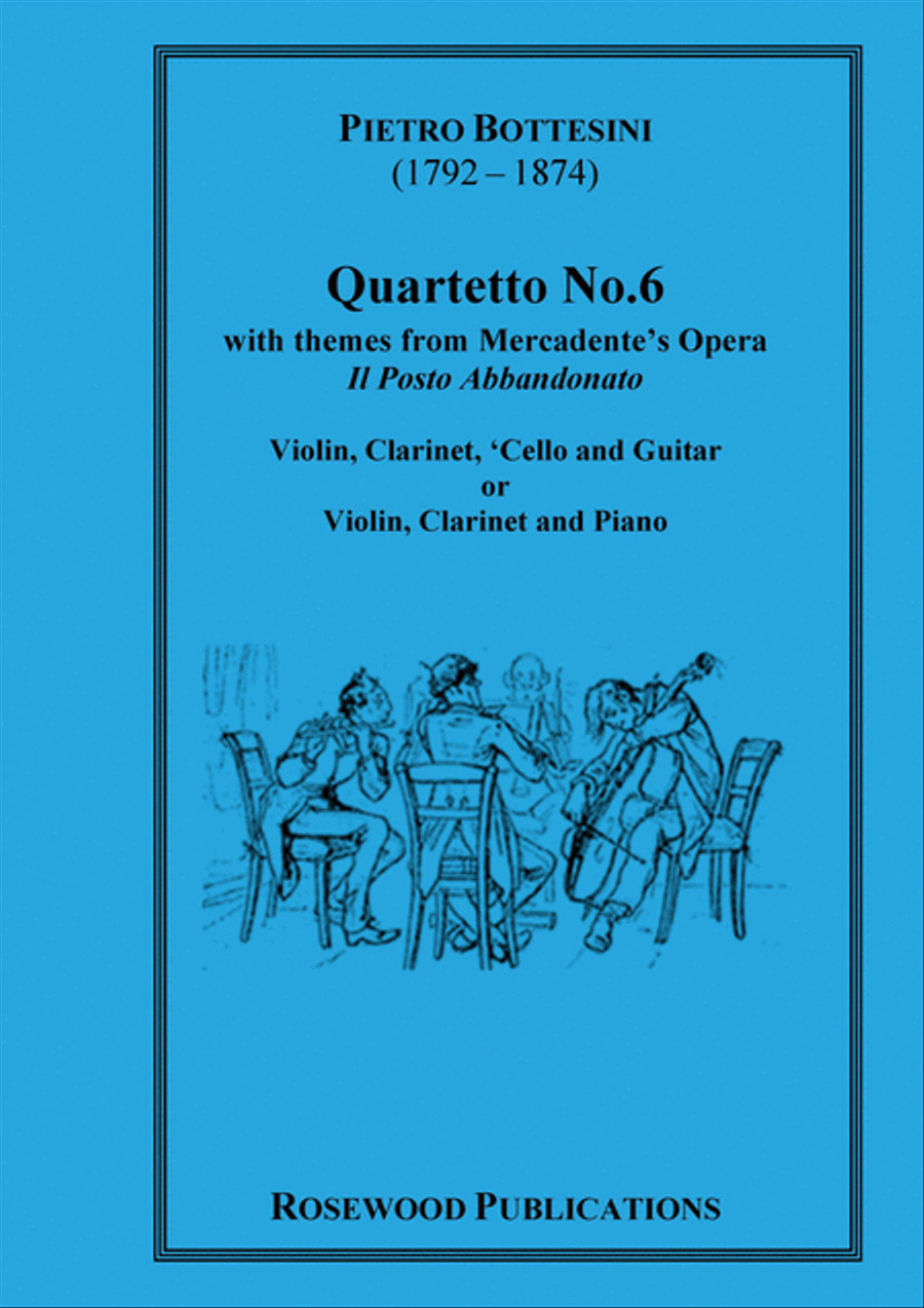 Quartet No. 6 Clarinet scores gallery preview page 1
