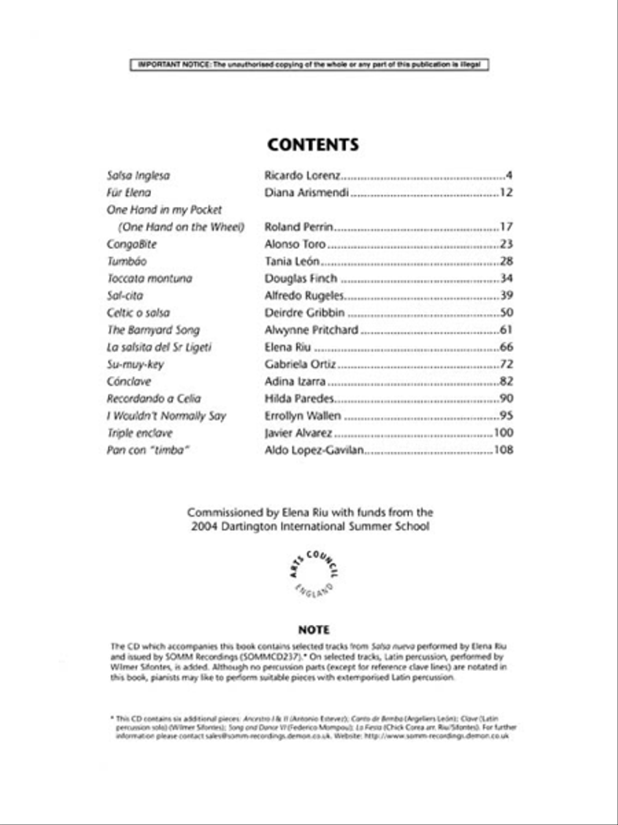 Salsa Nueva Salsa Nueva Piano scores gallery preview page 4