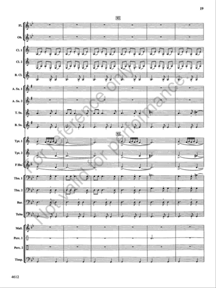 Themes from the Nutcracker Concert Band scores gallery preview page 20