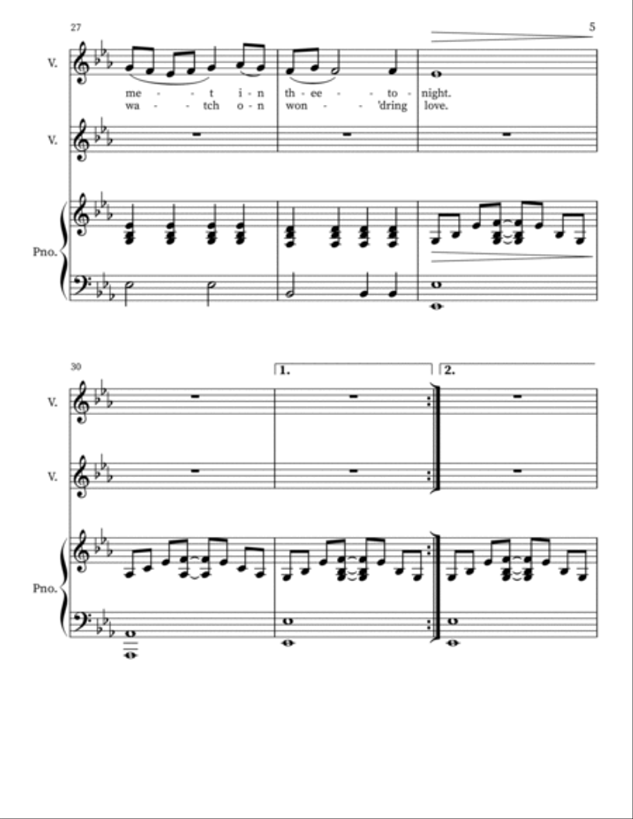 O Little Town Of Bethlehem Easy Piano scores gallery preview page 6