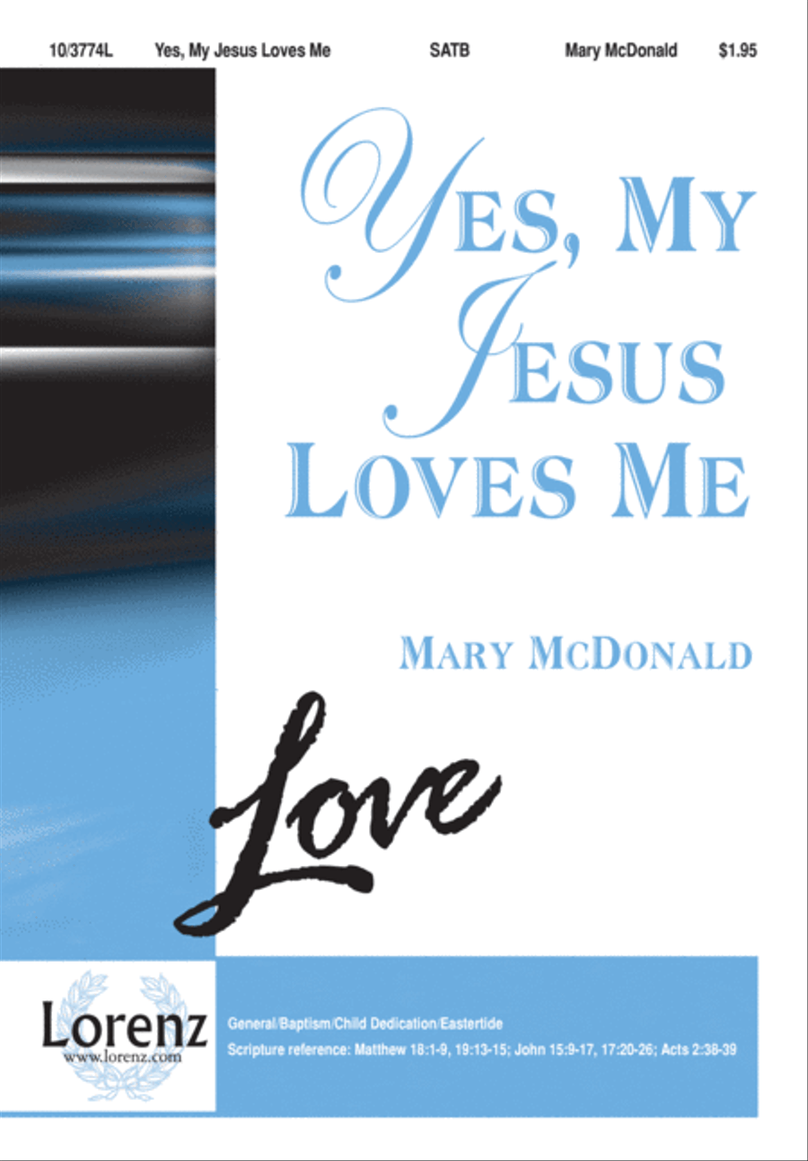 Yes, My Jesus Loves Me 4-Part scores gallery preview page 1