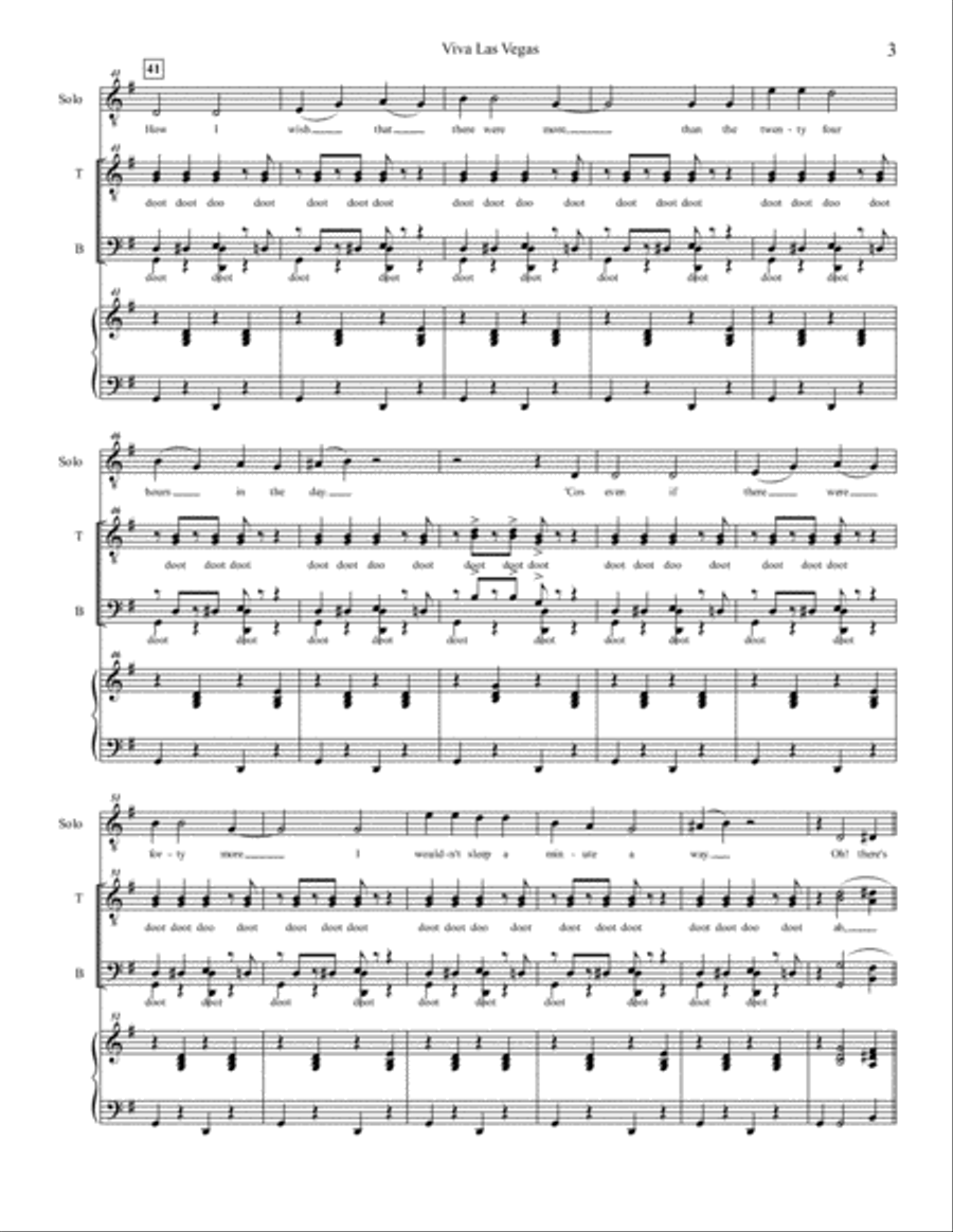 Viva Las Vegas from VIVA LAS VEGAS TTBB scores gallery preview page 3