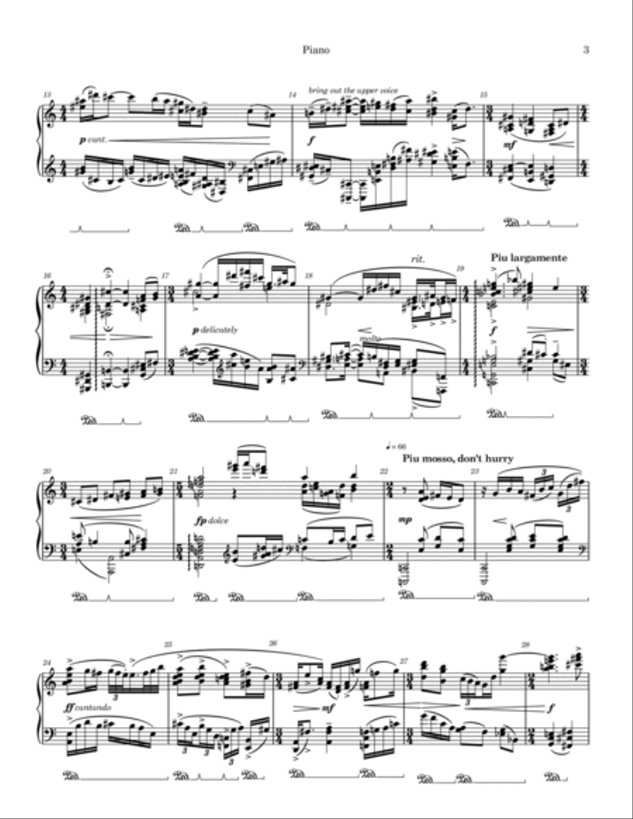 Suite No.1 for Piano Solo Piano Solo scores gallery preview page 3