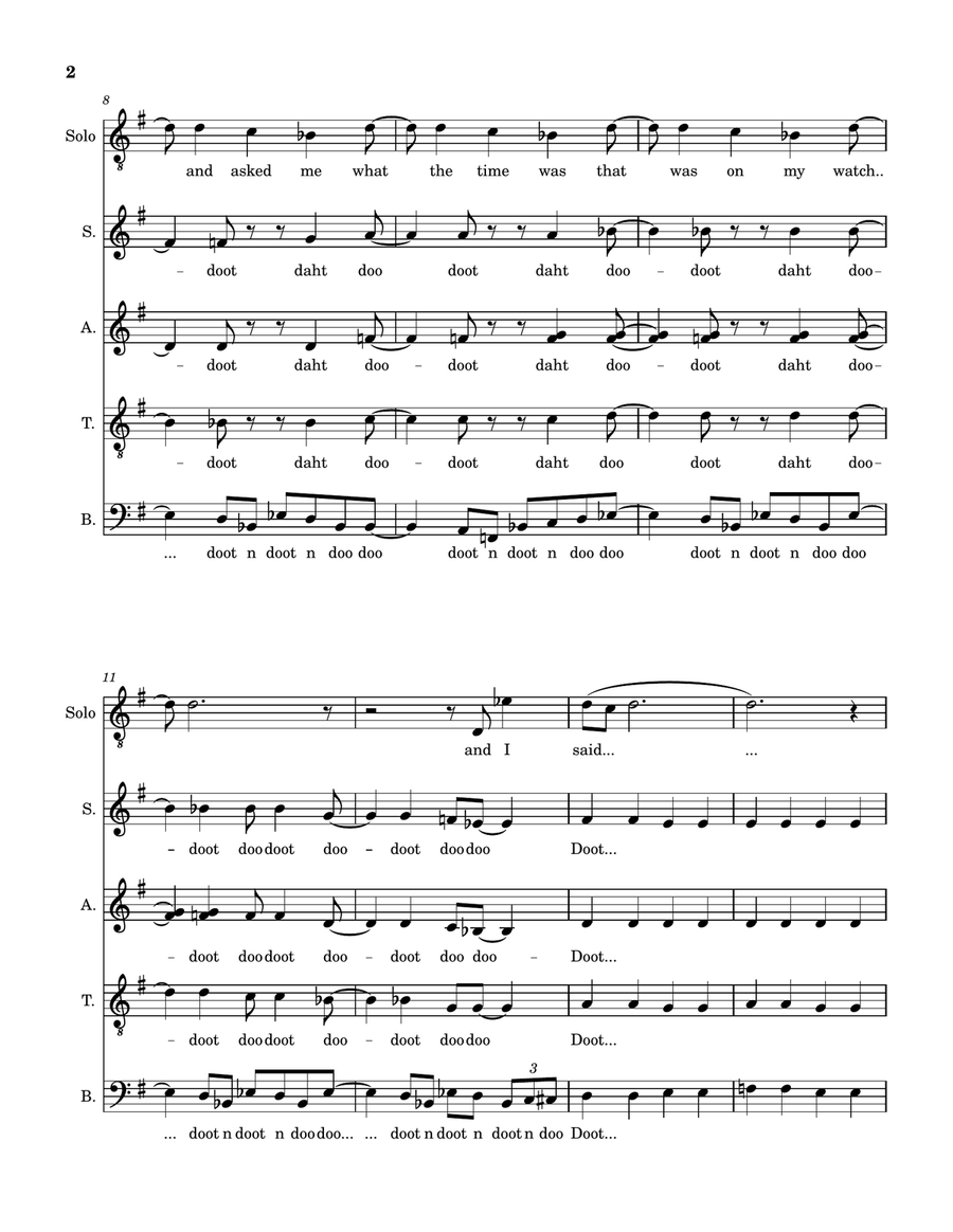 Does Anybody Really Know What Time It Is? Divisi scores gallery preview page 2