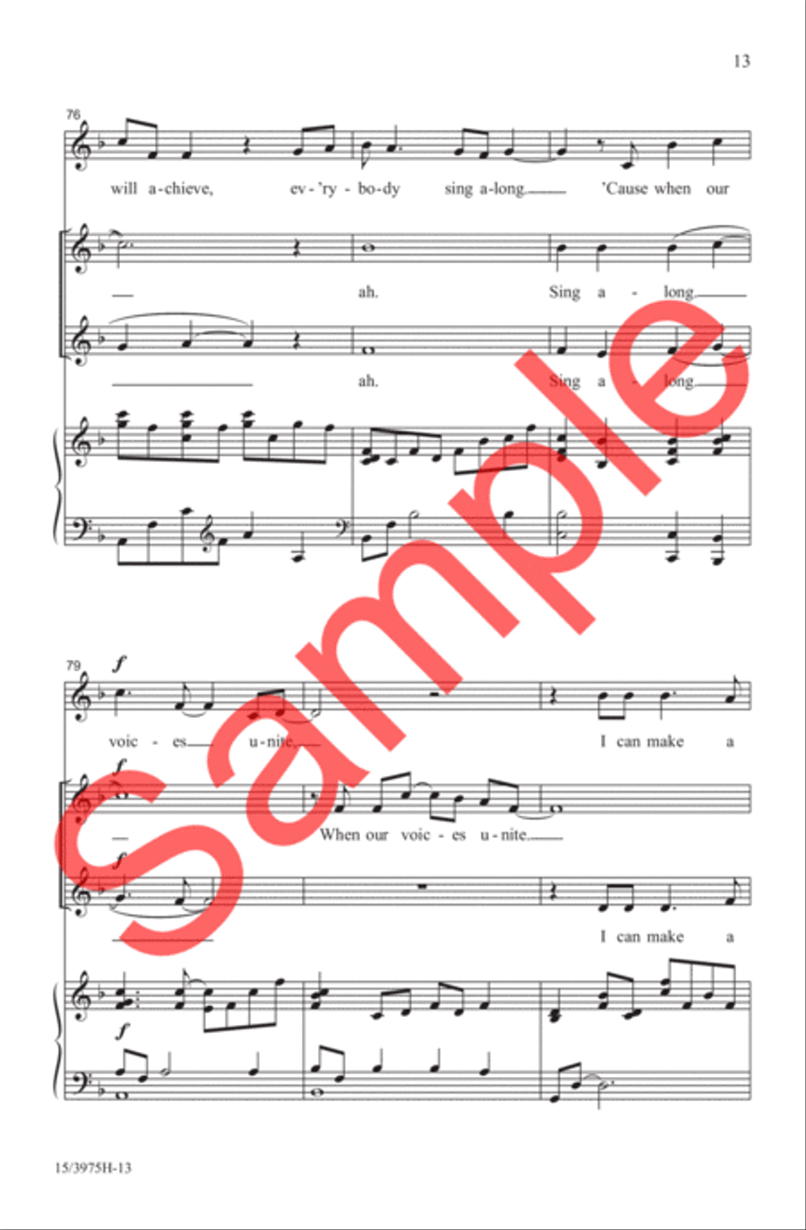 When Our Voices Unite 2-Part scores gallery preview page 12
