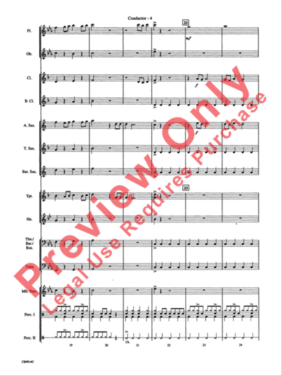 Eye of the Tiger Concert Band scores gallery preview page 7