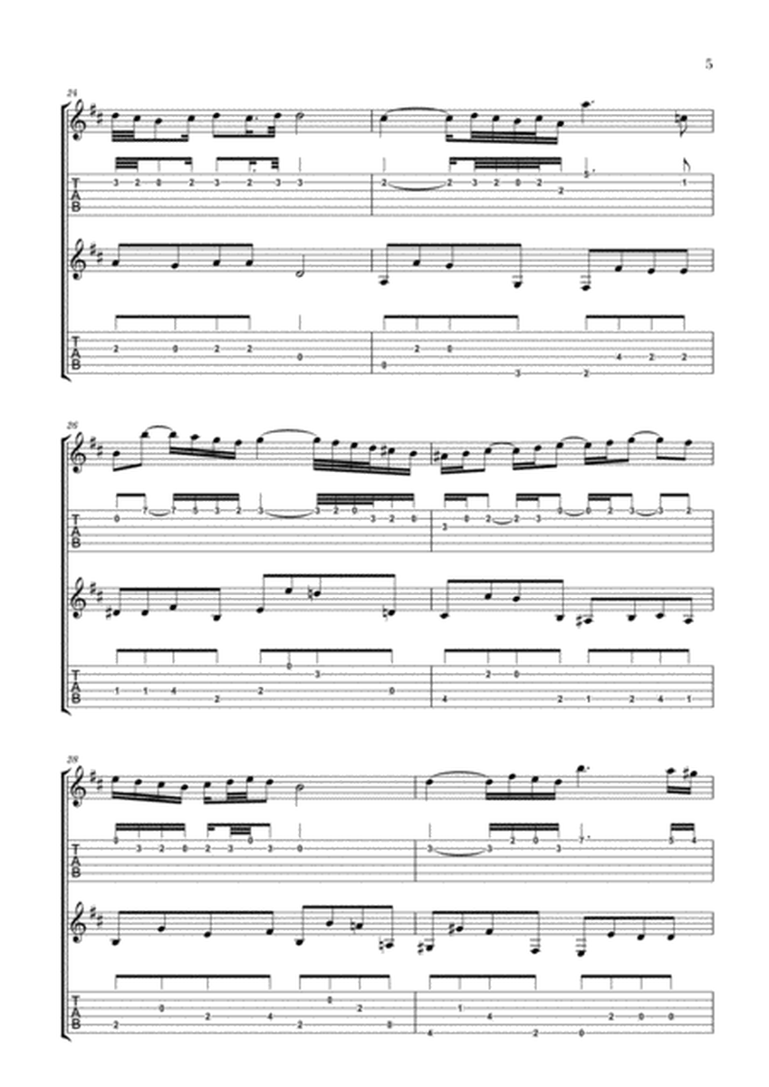 Bach: Air on the G String for Guitar Duo (2 Guitars) (Notation and Tabs) image number null