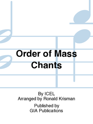 Order of Mass Chants - Keyboard edition