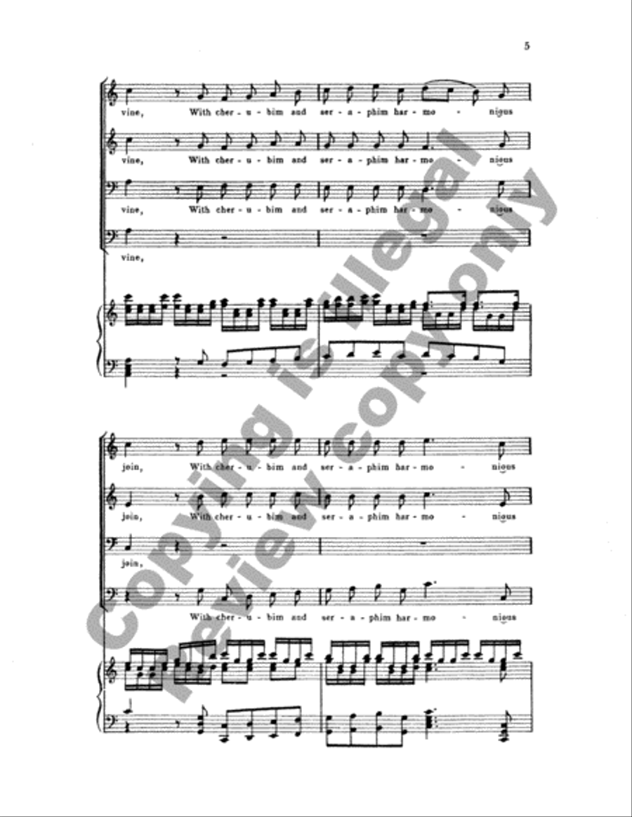 Judas Maccabaeus: Hallelujah, Amen TTBB scores gallery preview page 6