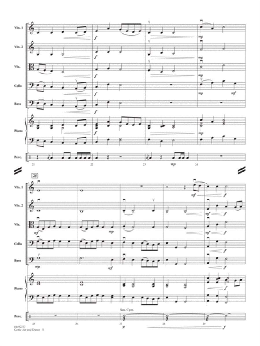 Celtic Air And Dance - Conductor Score (Full Score) String Orchestra scores gallery preview page 4