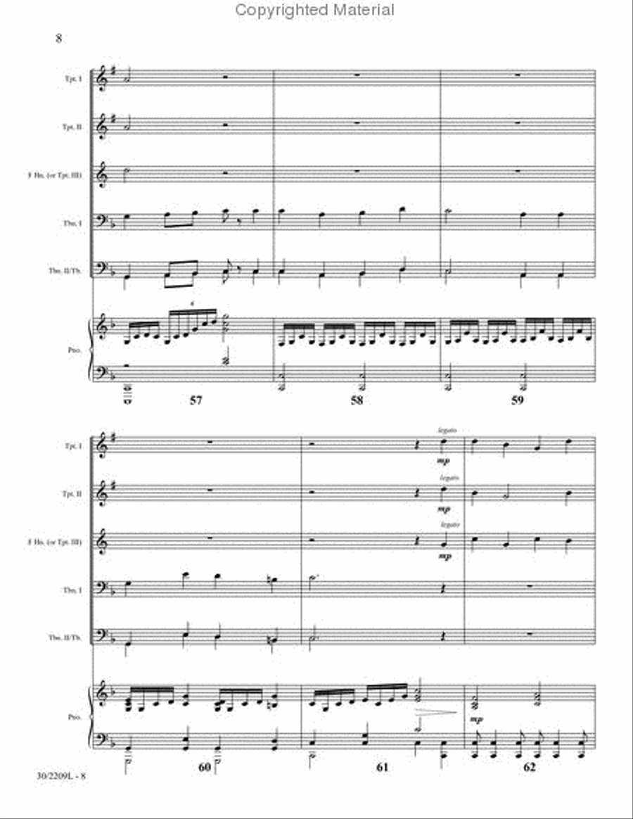 The Day of Resurrection Brass Ensemble scores gallery preview page 9