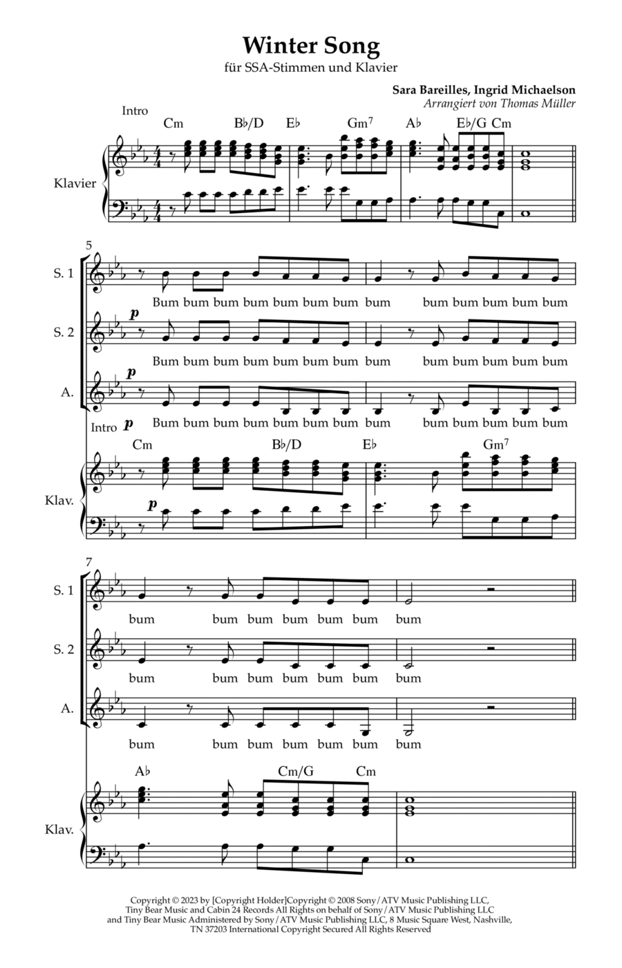 Book cover for Winter Song