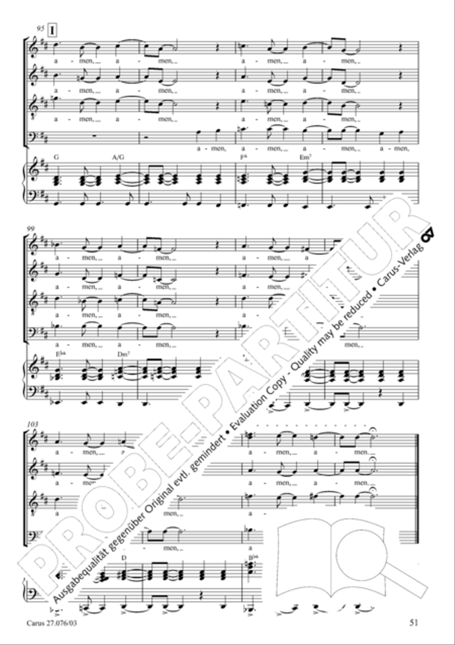 Missa in tempore incerto 4-Part scores gallery preview page 52