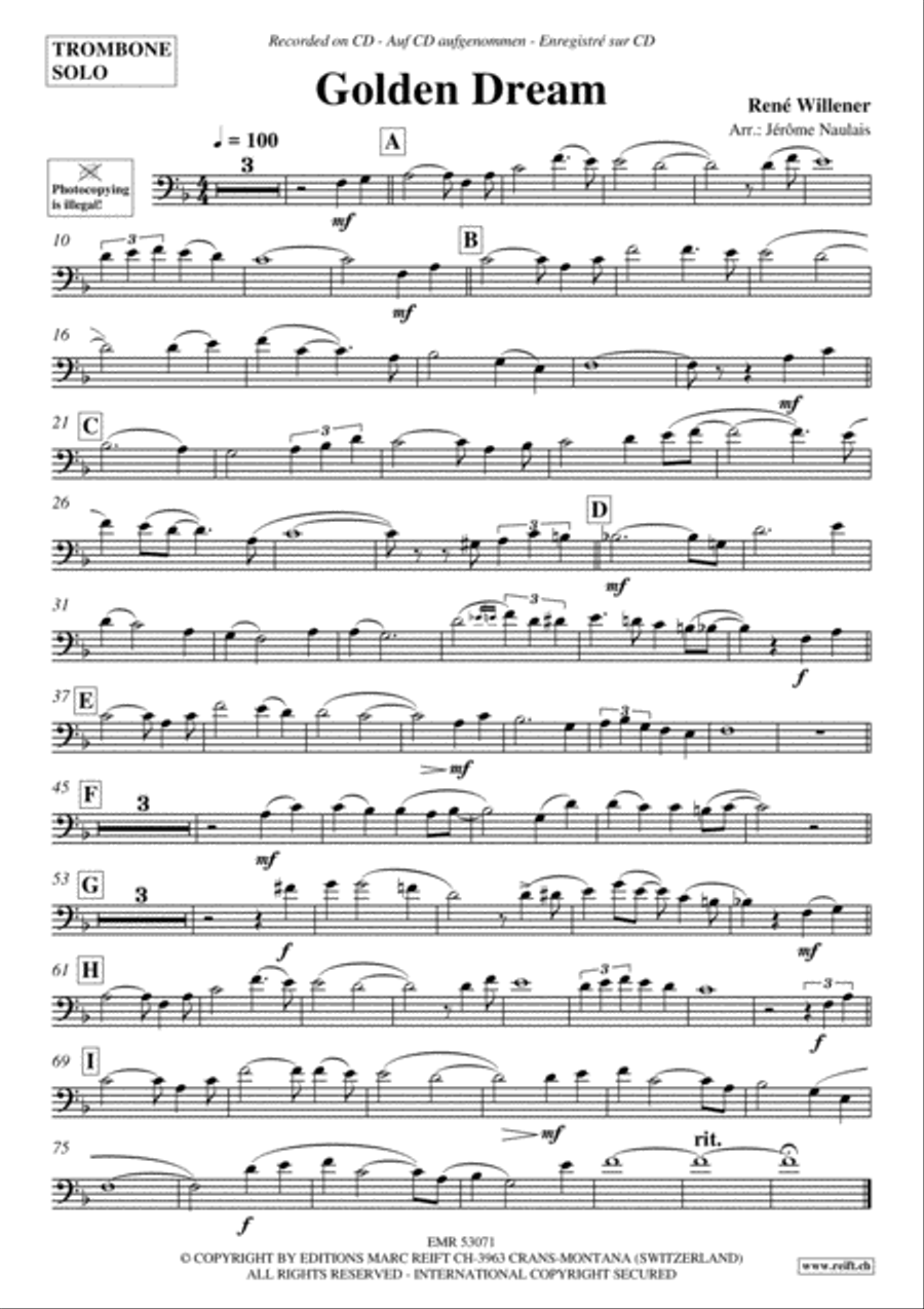 Golden Dream Piano Accompaniment scores gallery preview page 2