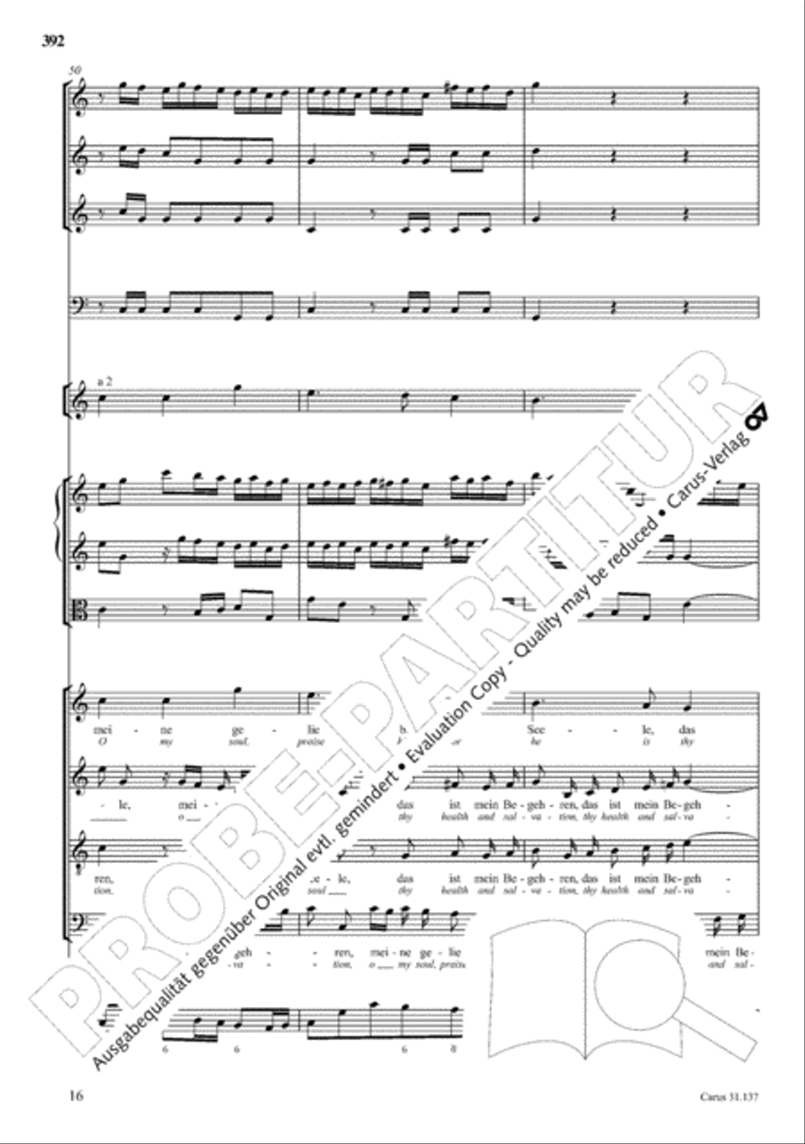 The Complete Sacred Vocal Works (Das geistliche Vokalwerk) Voice scores gallery preview page 393