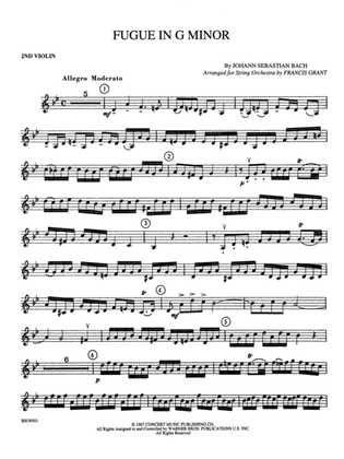Fugue in G Minor (The "Little"): 2nd Violin