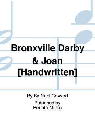 Bronxville Darby & Joan [Handwritten]