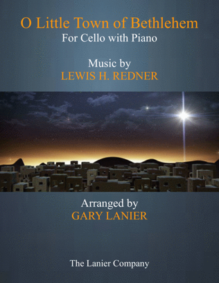 O LITTLE TOWN OF BETHLEHEM (Cello with Piano & Score/Part)