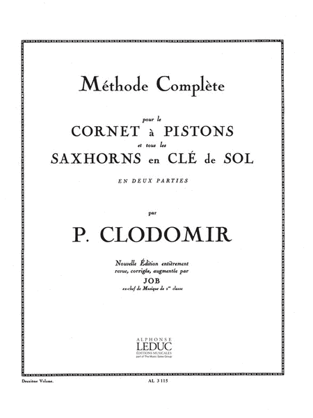 Complete Method For Cornet And Saxhorns In Treble Clef (volume 2)