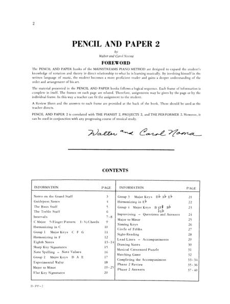 Mainstreams - Pencil and Paper 2