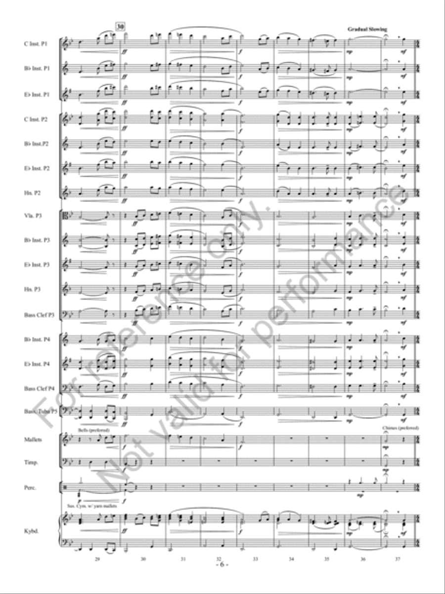 Tidings Of Comfort And Joy Concert Band scores gallery preview page 7