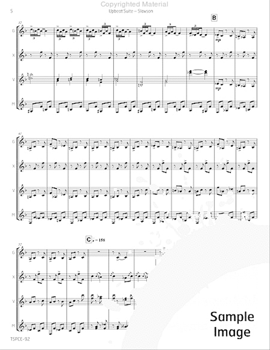Upbeat Suite Upbeat Suite Percussion Ensemble scores gallery preview page 9