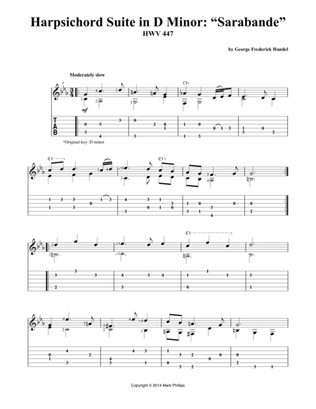 Harpsichord Suite in D Minor: “Sarabande”