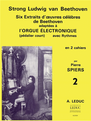 Book cover for Beethoven Ludwig Van Volume 2 (spiers) Electric Organ Book