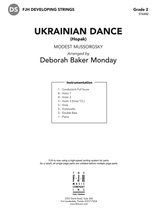 Ukrainian Dance: Score