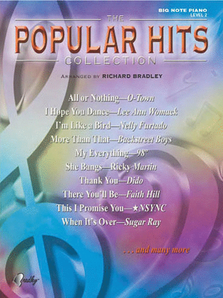 Popular Hits Collection - Big Note Piano