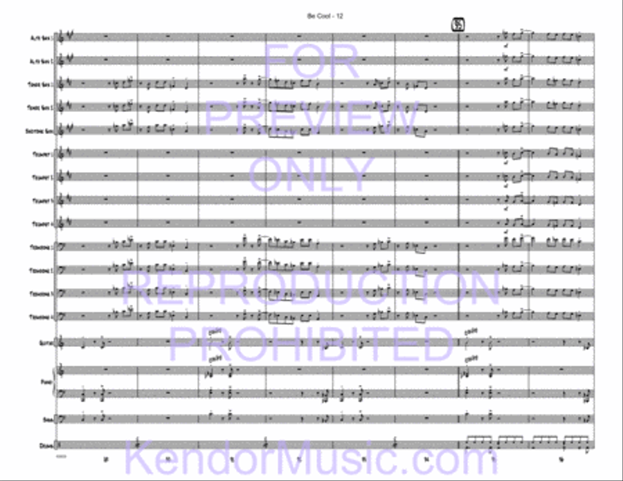 Be Cool Jazz Ensemble scores gallery preview page 14