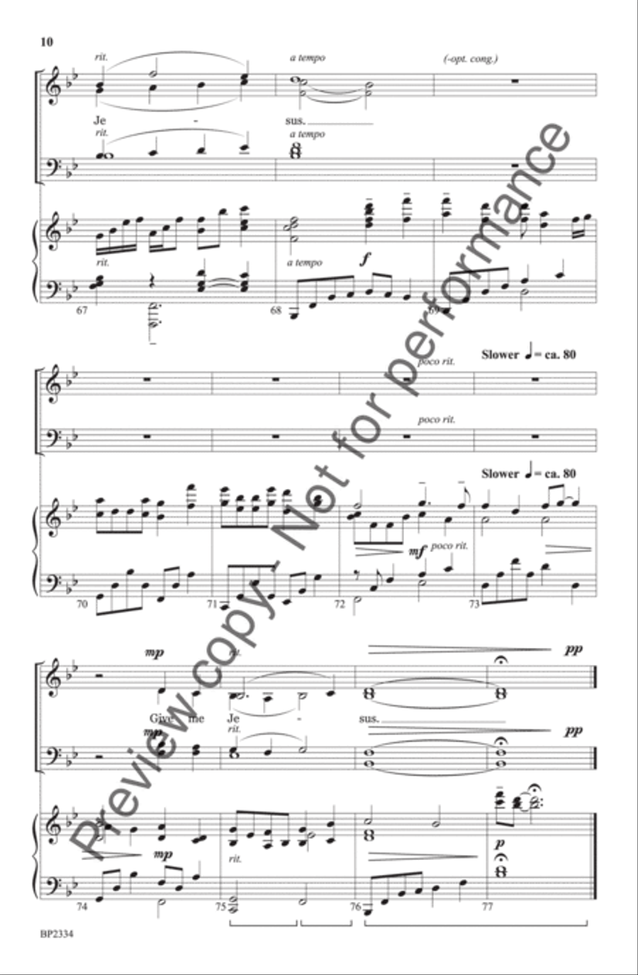 Give Me Jesus - Manor 4-Part scores gallery preview page 11