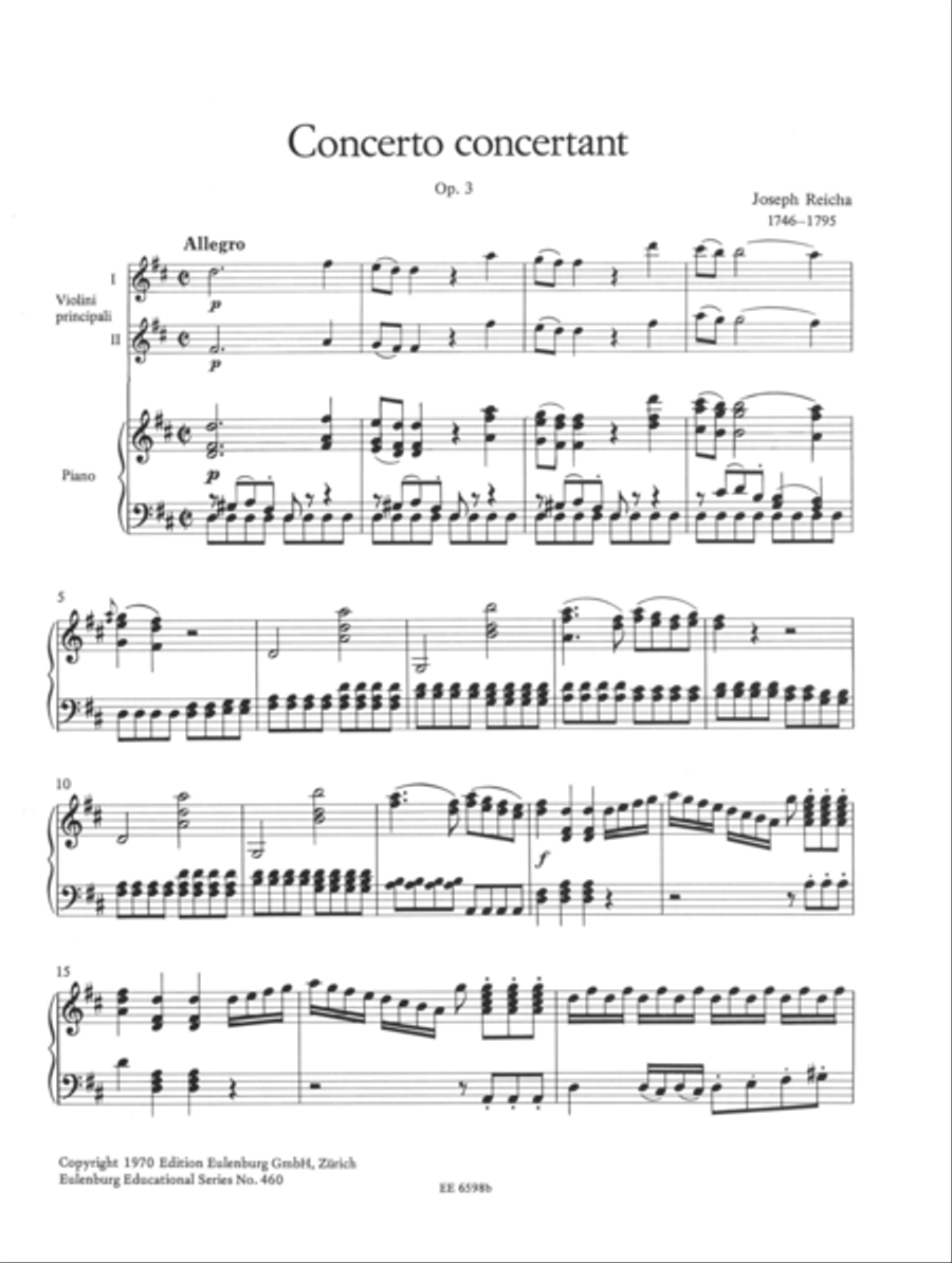 Concerto for 2 violins String Duet scores gallery preview page 2