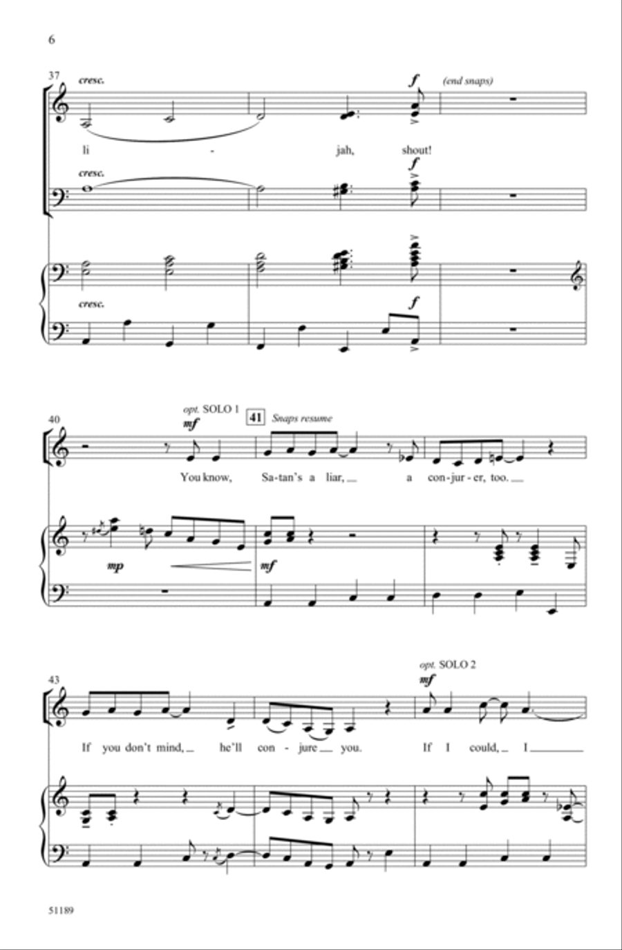 Elijah Rock Choir scores gallery preview page 5